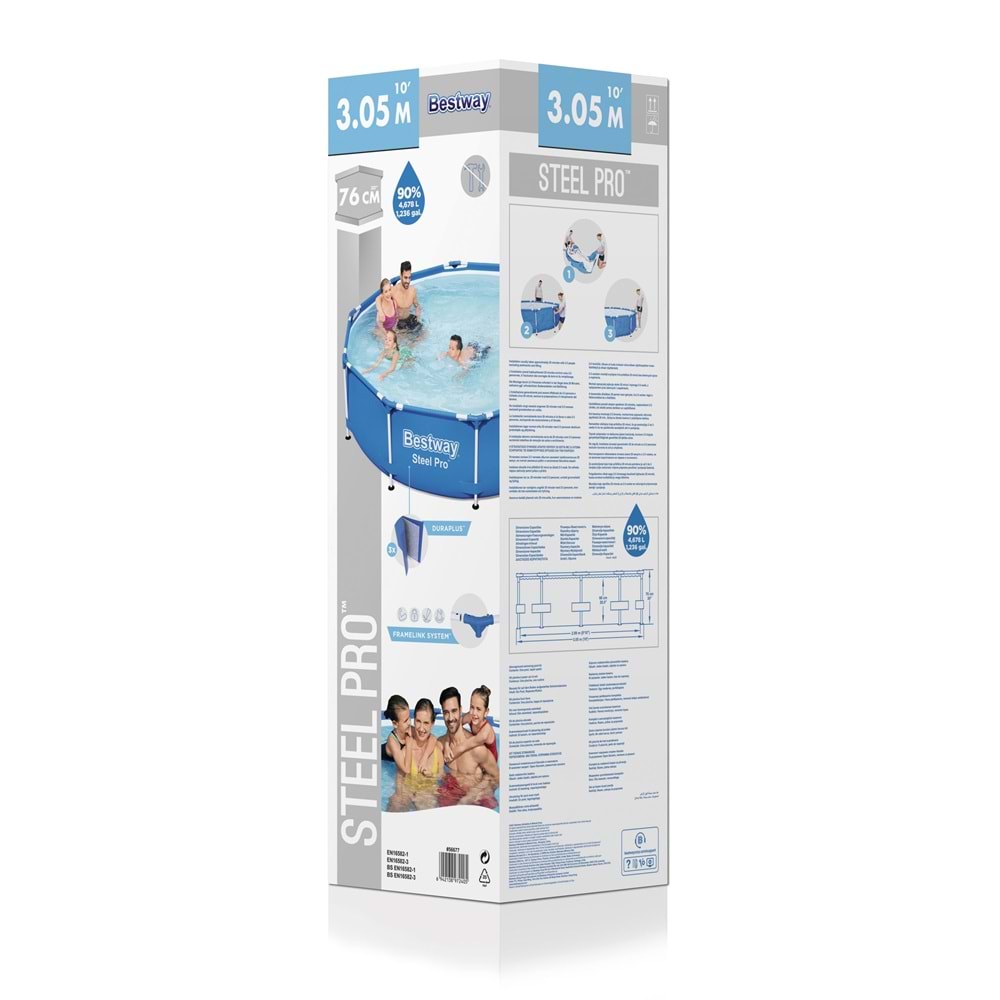 Bestway Gölgelikli Prefabrik Full Havuz Seti 305 x 76 cm BW565 56677