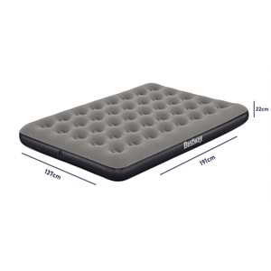 Bestway Ultra Queen 2 Kişilik Şişme Yatak + Elektrikli Pompa ve Yastık Hediyeli 191x137x22cm 671GZ BW145