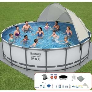 Bestway Gölgelikli Prefabrik Full Havuz Seti 549x122cm BW574 56462