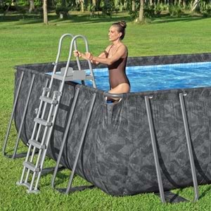 Bestway APX 365 Gölgelikli Prefabrik Dikdörtgen Havuz Seti 732 cm x 366 cm x 132 cm 561KG BW587