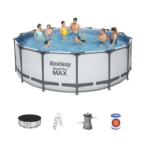 BESTWAY YUVARLAK STEEL PRO MAX PREFABRİK HAVUZ 5612X (427cm x 122 cm )