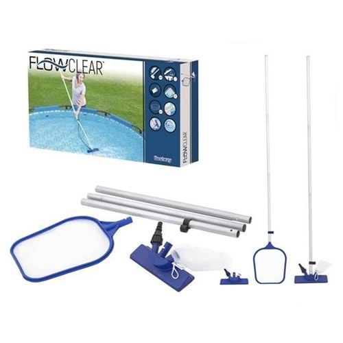 Bestway İntex Havuzlarla Uyumlu Havuz Dip ve Yüzey Temizlik Seti 58013