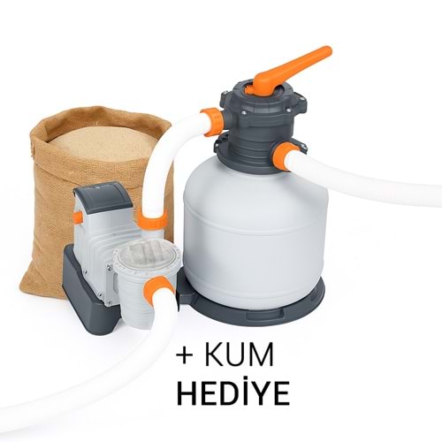 Bestway İntex Havuzlarla Uyumlu Kum Filtreli Devirdaim Motoru 8327Litre 58499