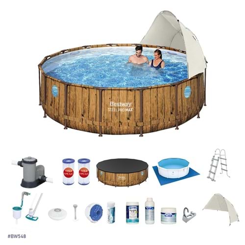 Bestway Gölgelikli Prefabrik Havuz Seti 549x122cm BW548 56977
