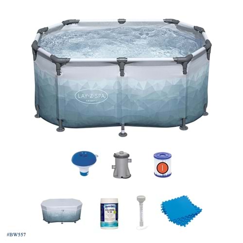 Lay-Z-Spa Soğuk Terapi Buz Banyosu Küveti Seti, 2 Kişilik 6002N BW557