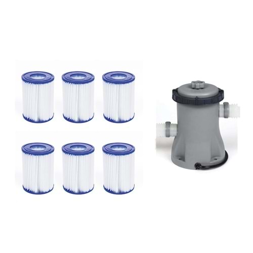 Bestway İntex Havuzlarla Uyumlu Devirdaim Motoru 1249lt Filtre Seti BW715