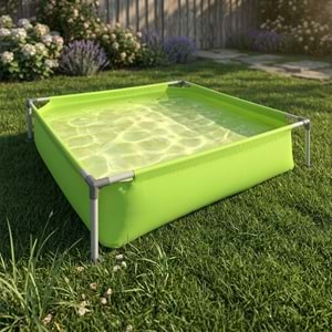 Kids Frame Pool Yeşil Çerçeveli Çocuk Havuzu 122 cm x 122 cm x 33 cm 17256