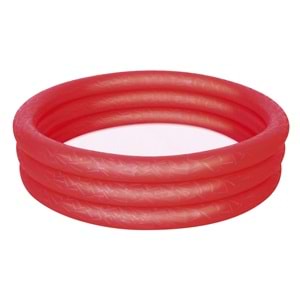 Şişme Havuz 3 Halkalı Kırmızı 122cm x 25cm 51025
