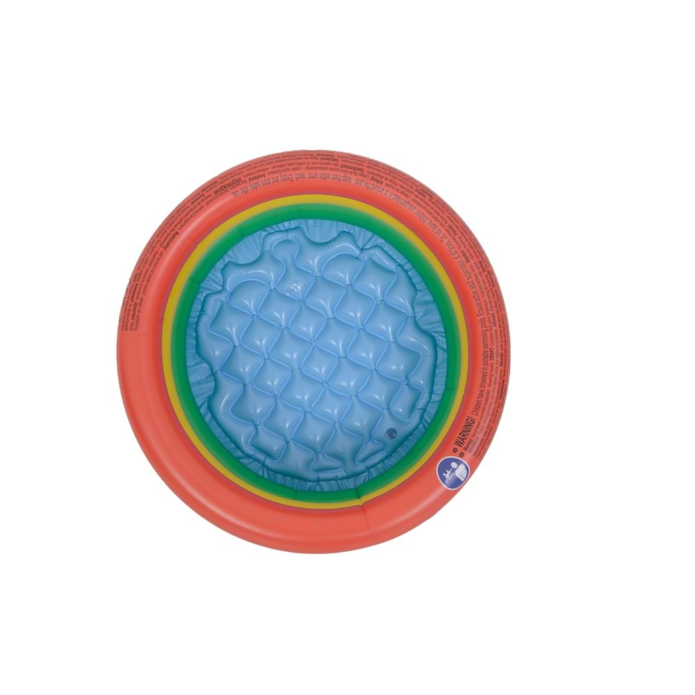 3-Halkalı Şişme Tabanlı Renkli Şişme Çocuk Havuzu 61 cm x 22 cm 51502