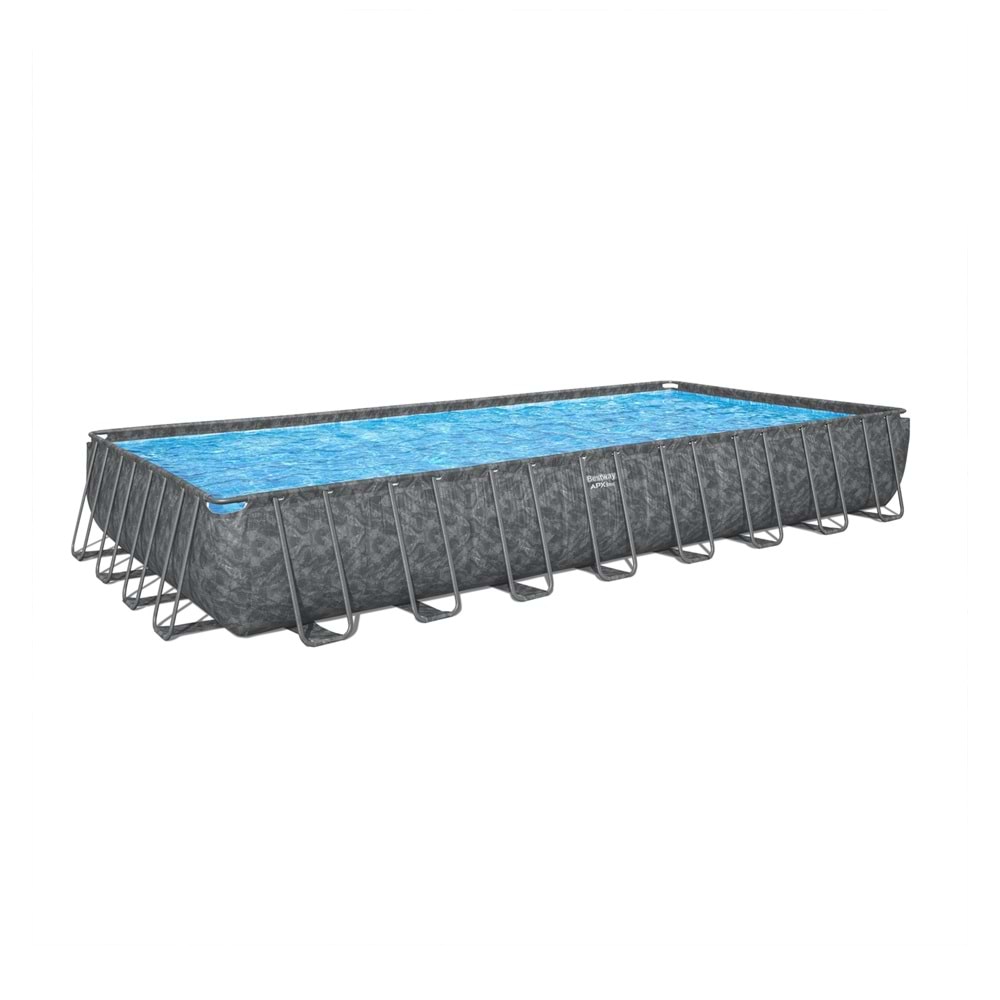 APX 365 Ultra Geniş Prefabrik Havuz Polar Shield Koruma Büyük Boy Kum Filtre Sistemli 9.56 x 4.88 m