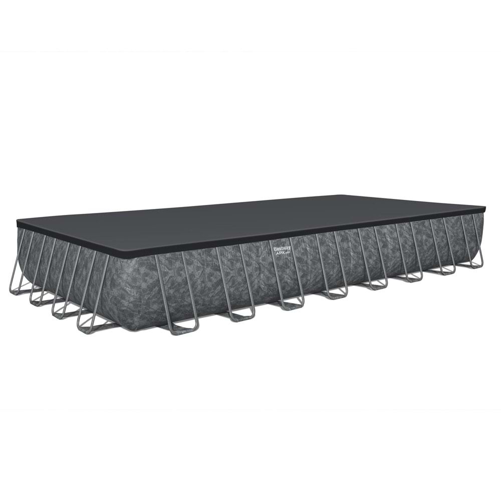 APX 365 Ultra Geniş Prefabrik Havuz Polar Shield Koruma Büyük Boy Kum Filtre Sistemli 9.56 x 4.88 m