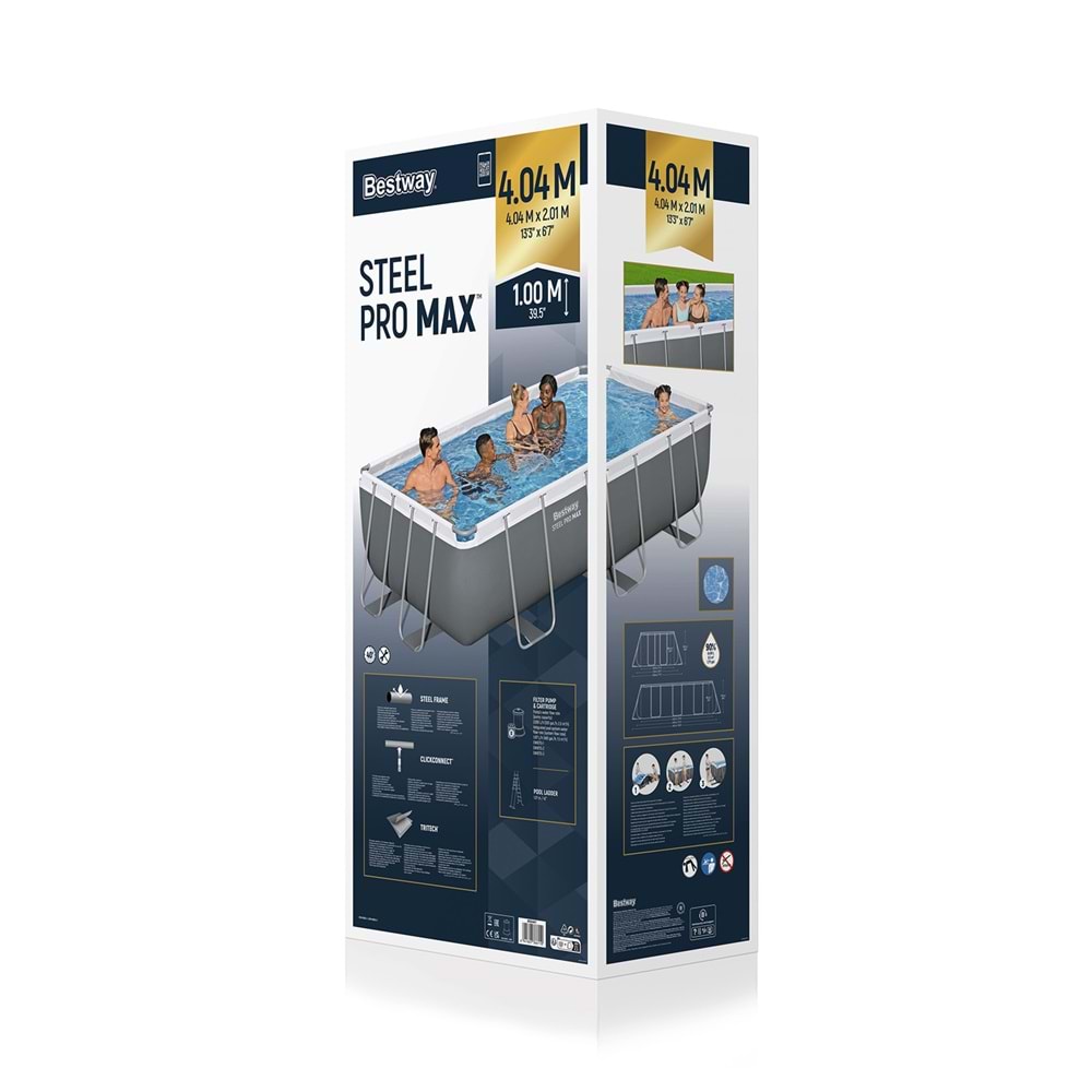 Büyük Prefabrik Havuz 400x201x100cm 56441