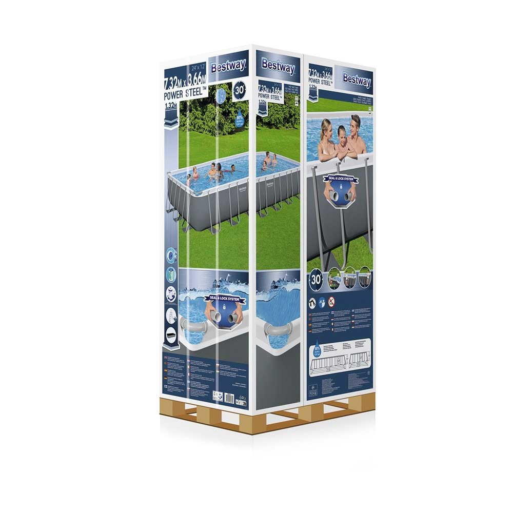 Büyük Prefabrik Havuz 732x366x132cm 56474