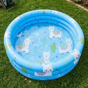 Alpaca 3-Halkalı Şişme Çocuk Havuzu – 100 cm x 30 cm Mavi 57167