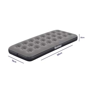 Bestway Single Tek Kişilik Şişme Yatak 185x76x22cm 671GY
