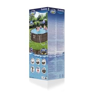 Bestway Yuvarlak Prefabrik Gölgelikli Full Havuz Seti 366x100cm BW573 56709