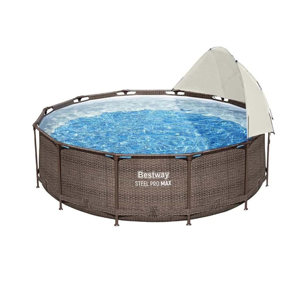 Bestway Yuvarlak Prefabrik Gölgelikli Full Havuz Seti 366x100cm BW573 56709