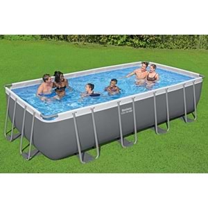 Bestway Steel Pro MAX Gölgelikli Prefabrik Havuz Seti 5,49 m x 2,74 m x 1,22 m 56465 BW590
