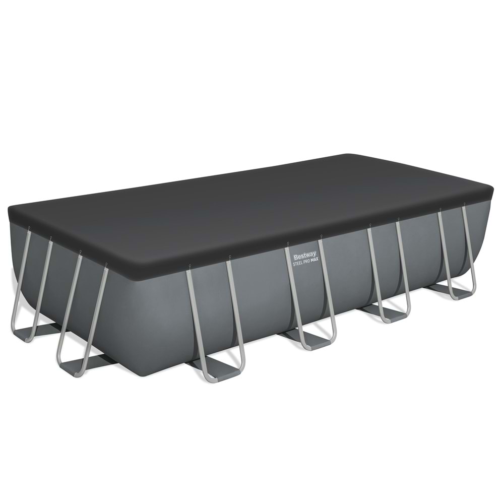 Bestway Steel Pro MAX Gölgelikli Prefabrik Havuz Seti 5,49 m x 2,74 m x 1,22 m 56465 BW590