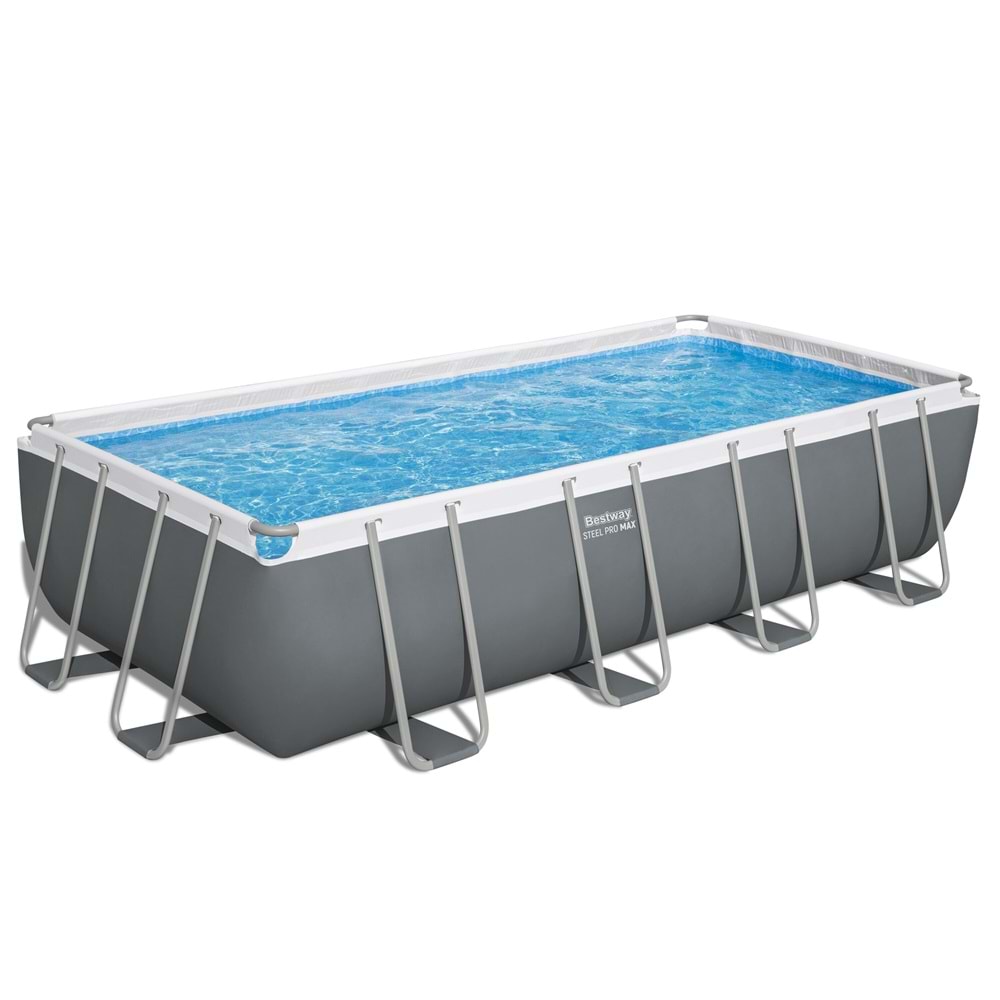 Bestway Steel Pro MAX Gölgelikli Prefabrik Havuz Seti 5,49 m x 2,74 m x 1,22 m 56465 BW590