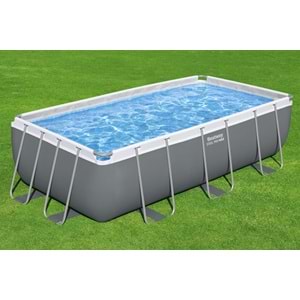 Bestway Gölgelikli Prefabrik Dikdörtgen Havuz Seti 404 cm x 201 cm x 100 cm 56441 BW593