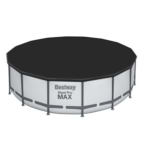 Bestway Steel Pro MAX Gölgelikli Prefabrik Yer Üstü Çember Havuz Seti 366cm x 122cm 56420 BW606